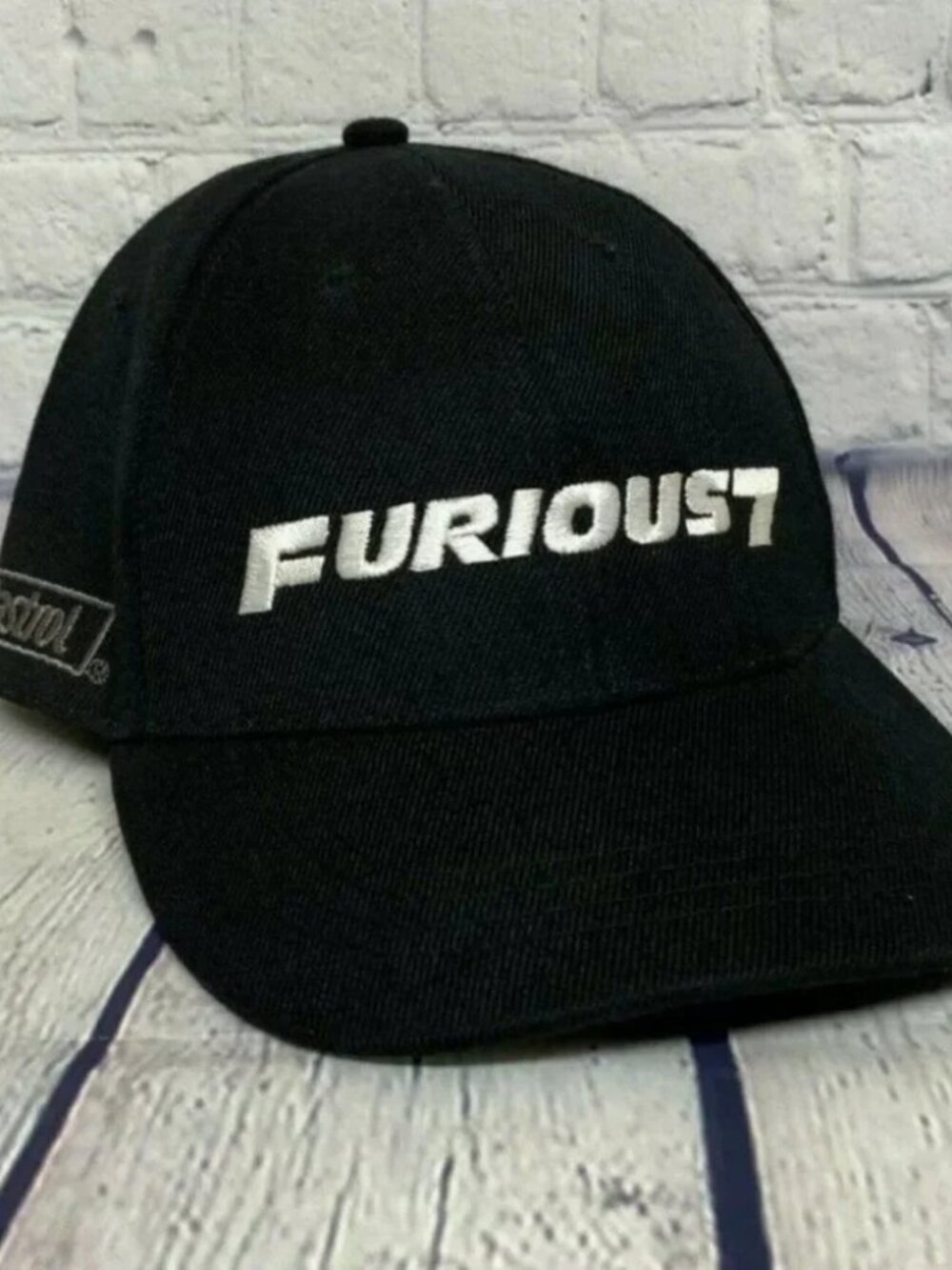 Fast & Furious 7 Movie Promo Hat Cap Strap Back Black Castrol Racing